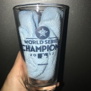 Houston Astros World Series Glasses